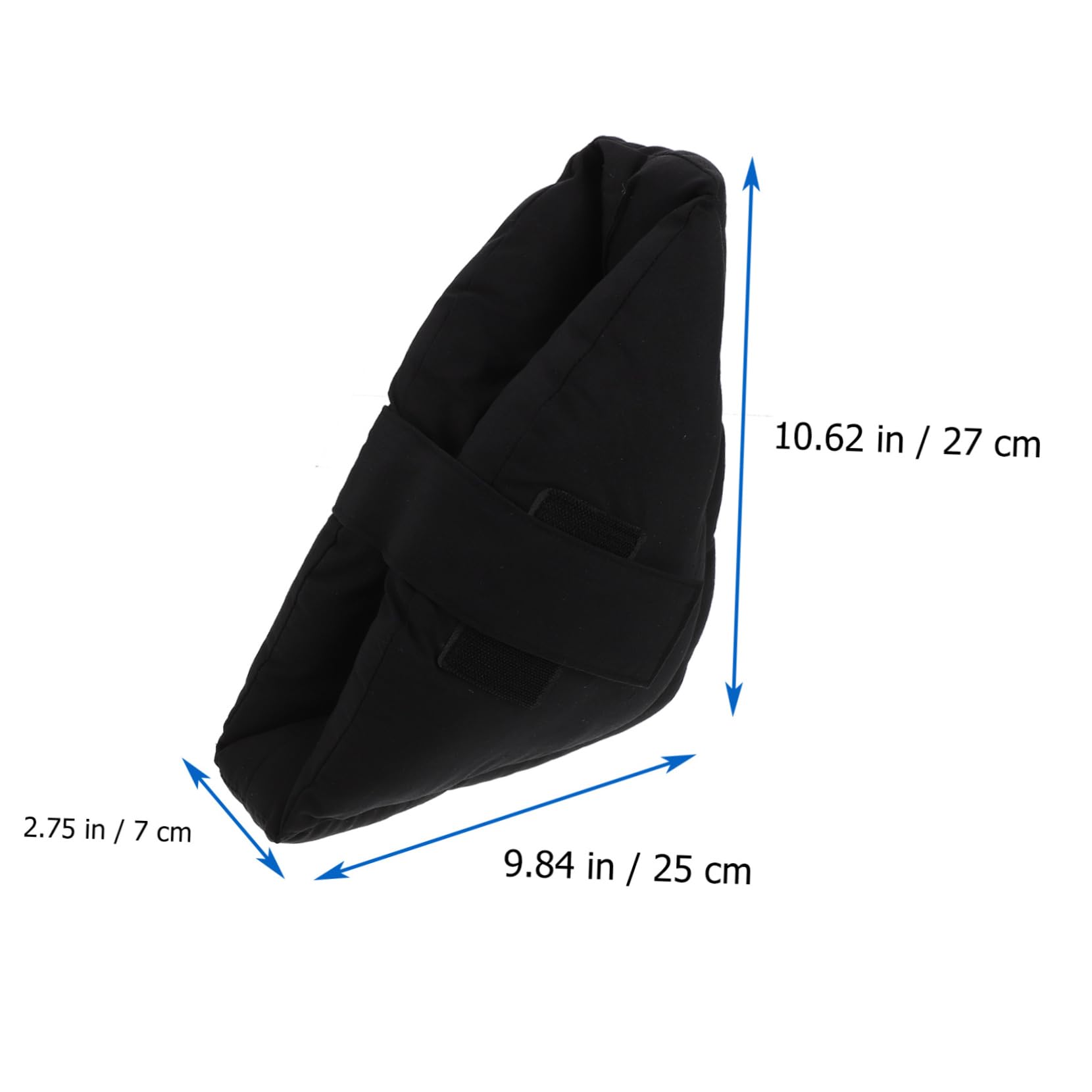 SECFOU Protector de Talón Elástico Negro Correa Ajustable, Cojín Cómodo para Pies, Hecho de Tela Técnica y Celulocotón, Adecuado para Hospital y Cuidado del Pie