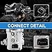 DOFOCH 11517563183 11517586925 Electric Engine Water Pump and Thermostat w/Bolt Compatible with BMW X3 Z4 X5 E90 328i 323i 128i 528i OE# 11517586924 11517546994 11517521584