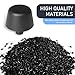 waswale 2 PCS Car Hood Front Stopper, Hood Stop Support Bumper Rubber Pier, Replaces OEM Part Number 55395650AD Repair Modification Accessories, Compatible with Jeep Wrangler JK 2007-2017 (Black)