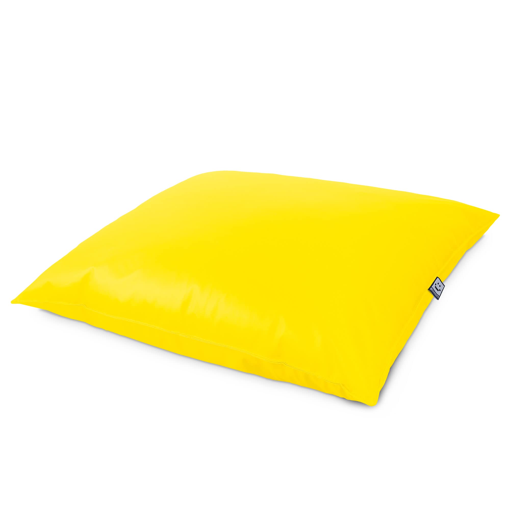 Happers Big Pouf Géant Similicuir Indoor Jaune