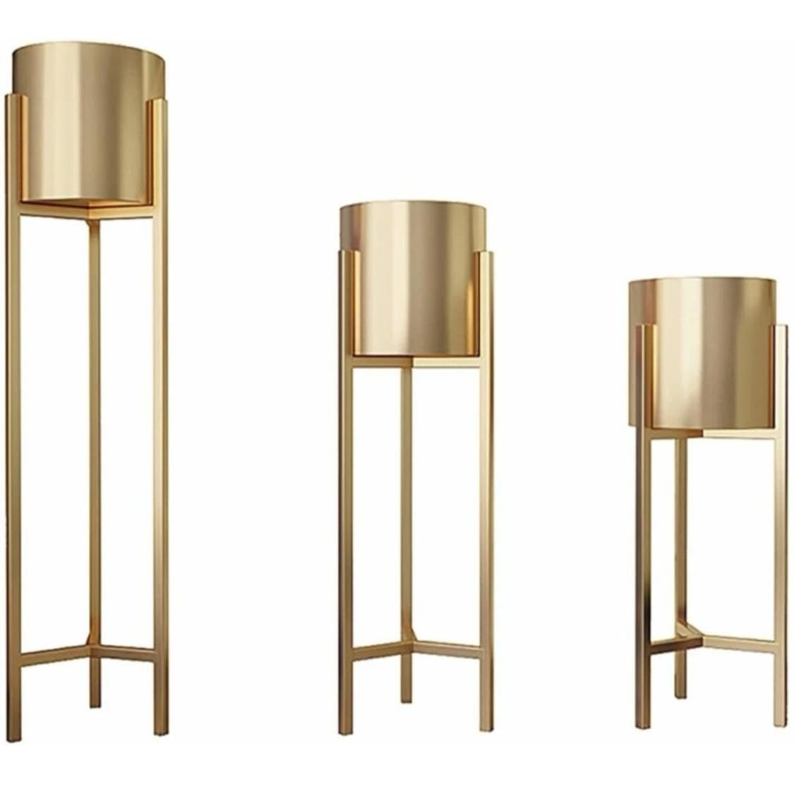 AASONS Planter with Gold Plant Stand, Modern Planters for Indoor Plants, Plant Container Set (Pack of 3, Metal) (B0CP8FS4GY) Amazon Price History, Amazon Price Tracker