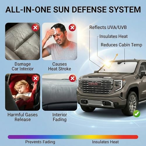 for Lexus is Sun Shade Windshield Cover - Custom Fit is Accessories 2014-2025 2026 Sunshade Foldable UV Protection & Heat Shield Sun Visor Accessories - Image 6