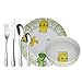 WMF Safari - Vajilla para niños 6 piezas, incluye plato, cuenco y cubertería (tenedor, cuchillo de mesa, cuchara y cuchara pequeña) (WMF Kids infantil)