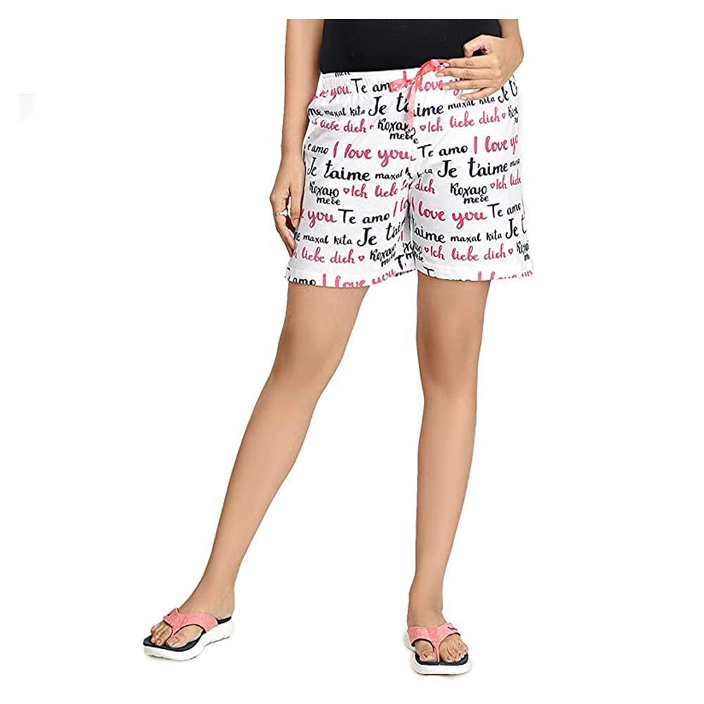 Stylish Printed Cotton Casual Night Wear Trendy Shorts For Girls