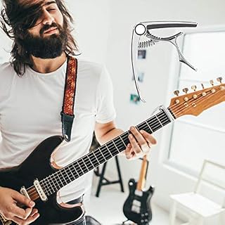 Capodastre de Guitare, Fournitures D’instruments de Musique Professionnels Multifonctionnels en Alliage de Zinc 2 en 1… - Les Beatles, Paul McCartney, John Lennon, RIngo Starr, George Harrison Capodastre de Guitare, Fournitures D'instruments de Musique Professionnels Multifonctionnels en Alliage de Zinc 2 en 1… – Image 7