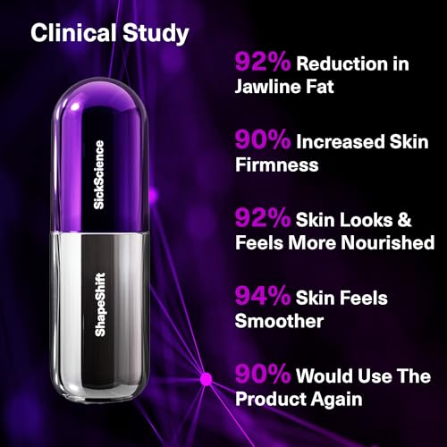 SickScience ShapeShift Advanced Jaw & Neck Firming Serum - Double Chin Reducer, Face Tightening Treatment with Exosome Technology to Lift Sagging Skin & Wrinkles in both Women & Men, 1.7oz - Image 5