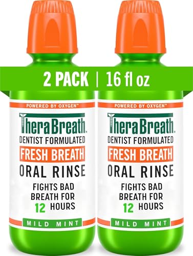 TheraBreath Fresh Breath Mouthwash, Mild Mint...