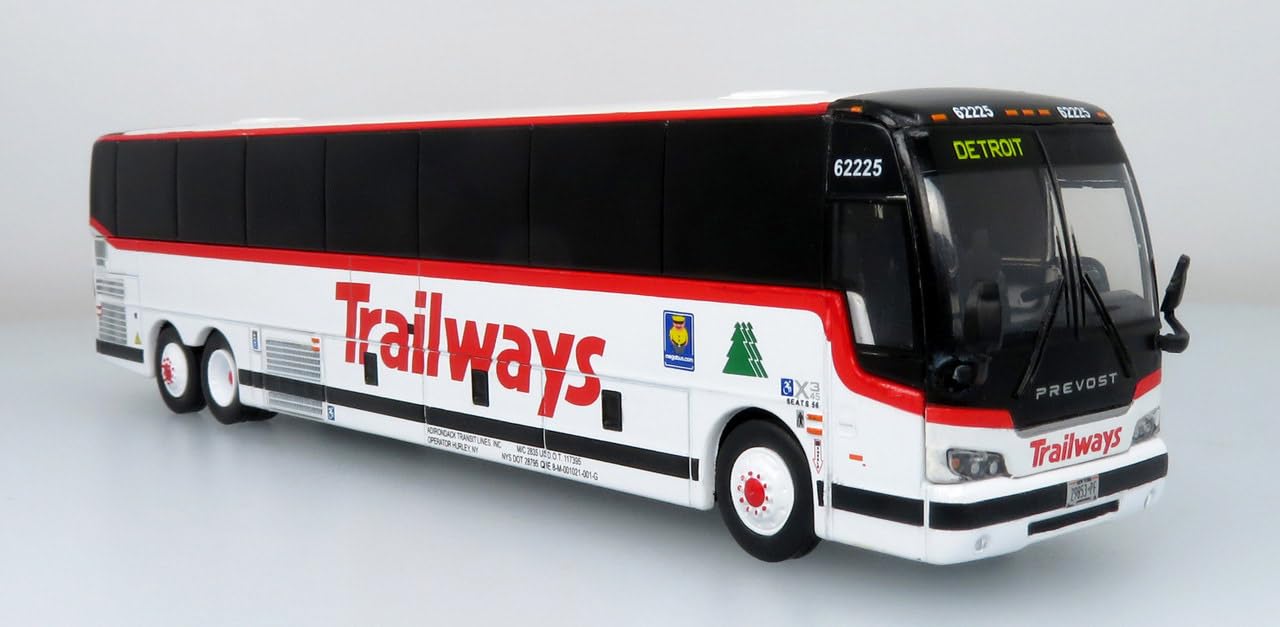 Amazon.com: Prevost X345 Coach Bus Trailways Adirondack Transit