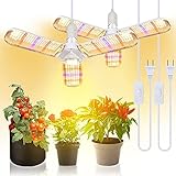 SINJIAlight 植物育成ライト 2個セット 100W相当 E26口金 ソケット付き 電源コード付き 育苗ライト 暖色系 フルスペクトル 水耕栽培 室内栽培用 家庭菜園 植物工場など場合に適合します