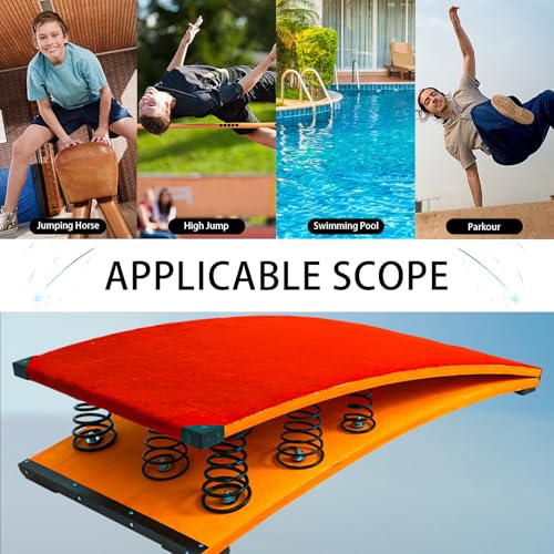 Springboard for Gymnastics - Elevate Your Performance with Precision Springs (RED, 9 Springs) - Thumbnail 3
