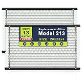 2-Pack 213 Air Filter Replacement Compatible with AprilAire Whole House Air Purifiers,Models 1210, 1620, 2210, 2216, 3210, 4200, MERV 13 20x25x4 Pleated HVAC AC Furnace Filter