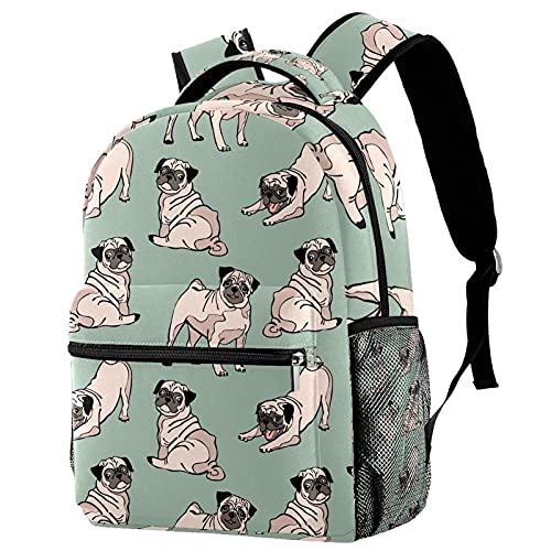 Sac à dos carlin léger et multicolore pour école et loisirs enfants