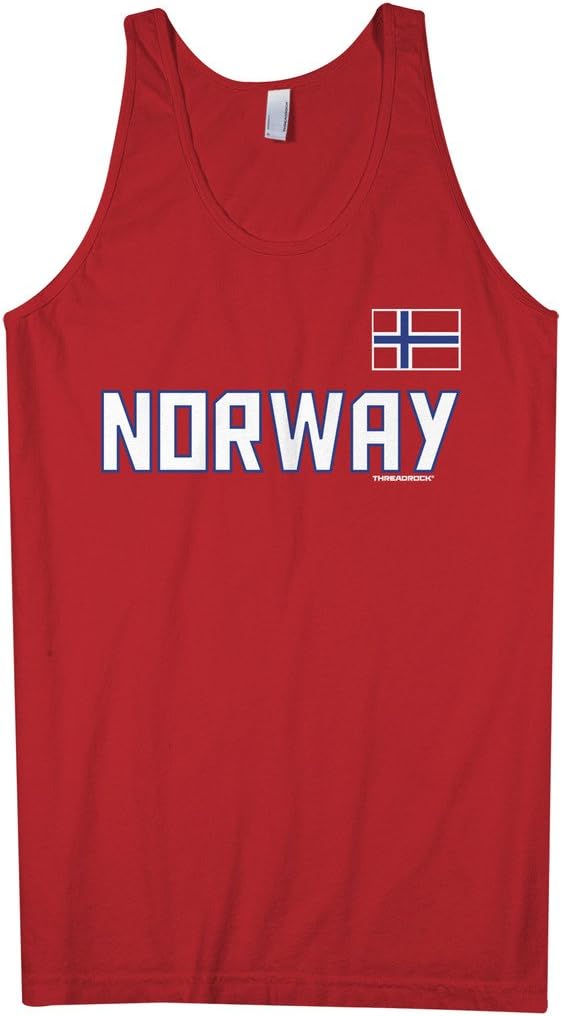 Threadrock Men's Norway National Pride Tank Top
