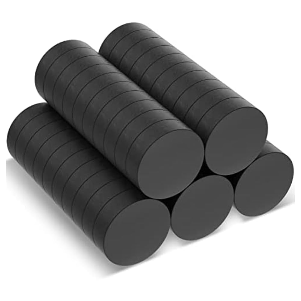 Small Round Circle Magnet - Pack of 50 - Size : 15 mm (Diameter) x 3 mm (Thickness) - (1.5cm) - Small Circular Ferrite Round Multipurpose Magnet For Craft, Home, Fridge, Office, Project, School (B0D7CZRG5D) Amazon Price History, Amazon Price Tracker