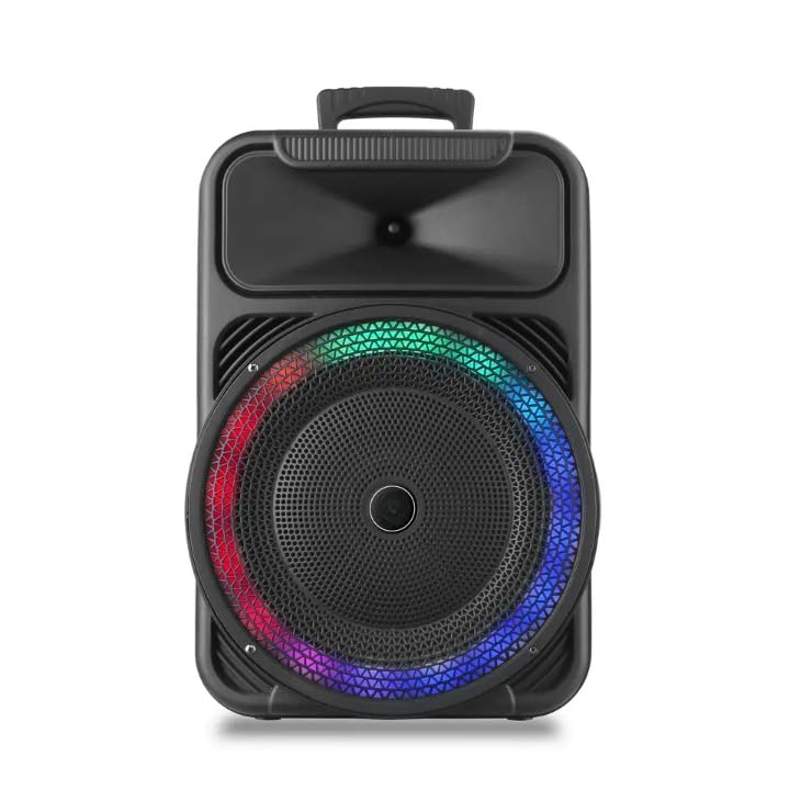 Altavoz Portátil Bluetooth 12" Negro: Sonido Potente y Luces RGB para Tus Momentos Especiales