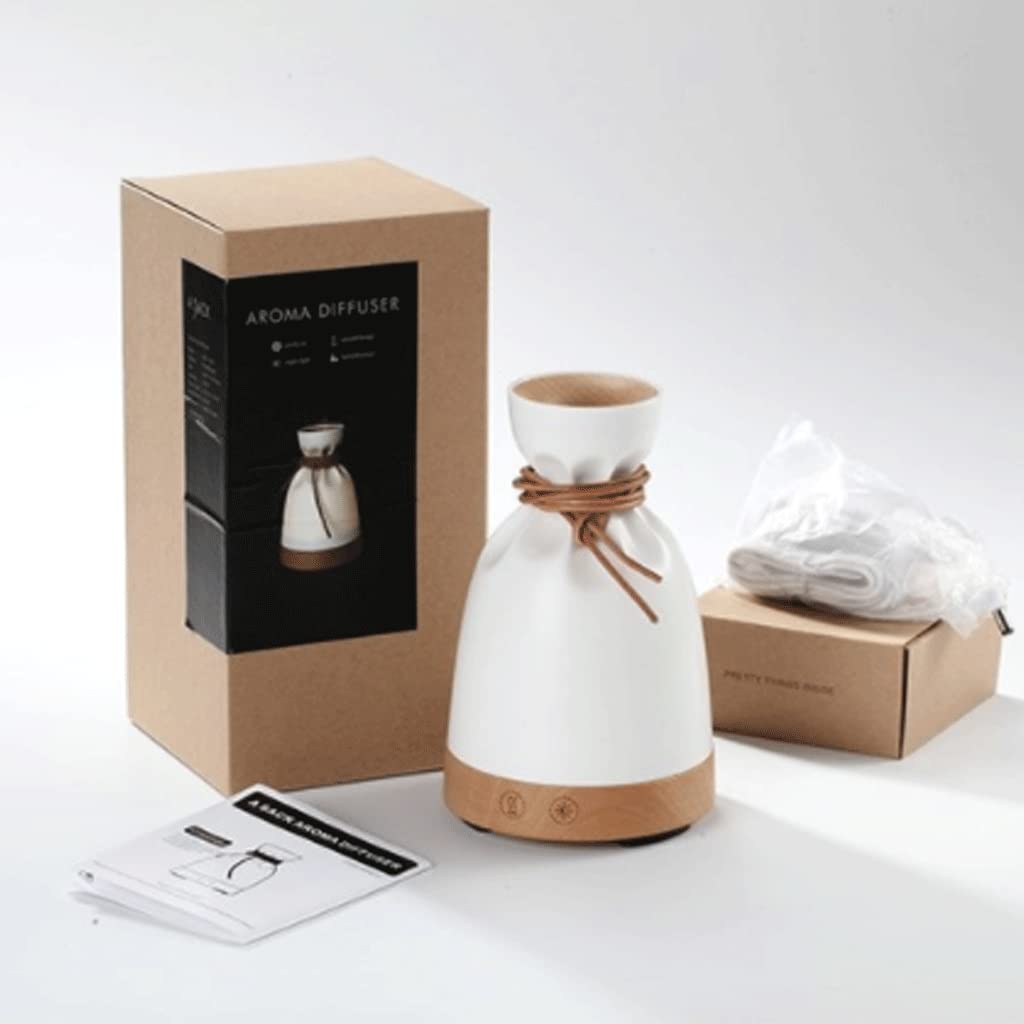 Amélioré Diffuseur d'huiles essentielles muet à ultrasons, Aide au Sommeil purifiant, humidificateur 140 ML, veilleuse d'ambiance, décoration créative Relaxer