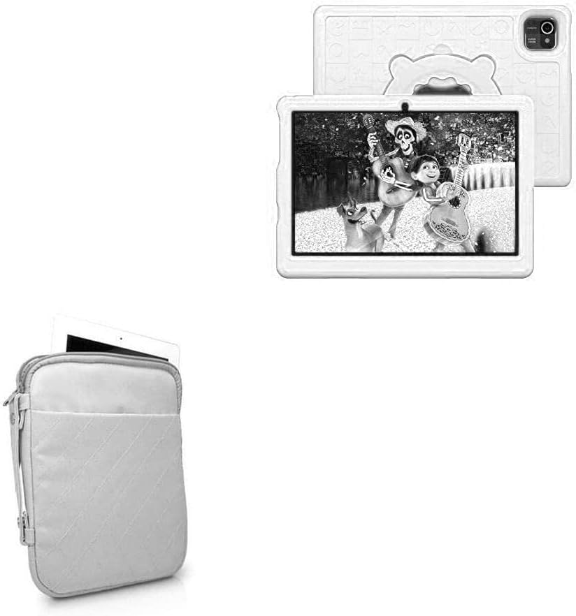 BoxWave Case Compatible with Anyway.GO Android 10.0 Tablet PC AYG10061 (10.1 in) - Quilted Carrying Bag, Soft Synthetic Leather Cover w/Diamond Design - Cool Grey