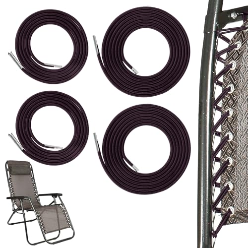 Kit de 4 Élastiques de Rechange pour Transat Lafuma, Remplacement Corde pour Fauteuil Relax Zero Gravity élastique Fauteuil Elastique Chaise, Élastique...