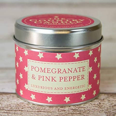 Pomegranate & Pink Pepper Superstars Candle in Tin Cover
