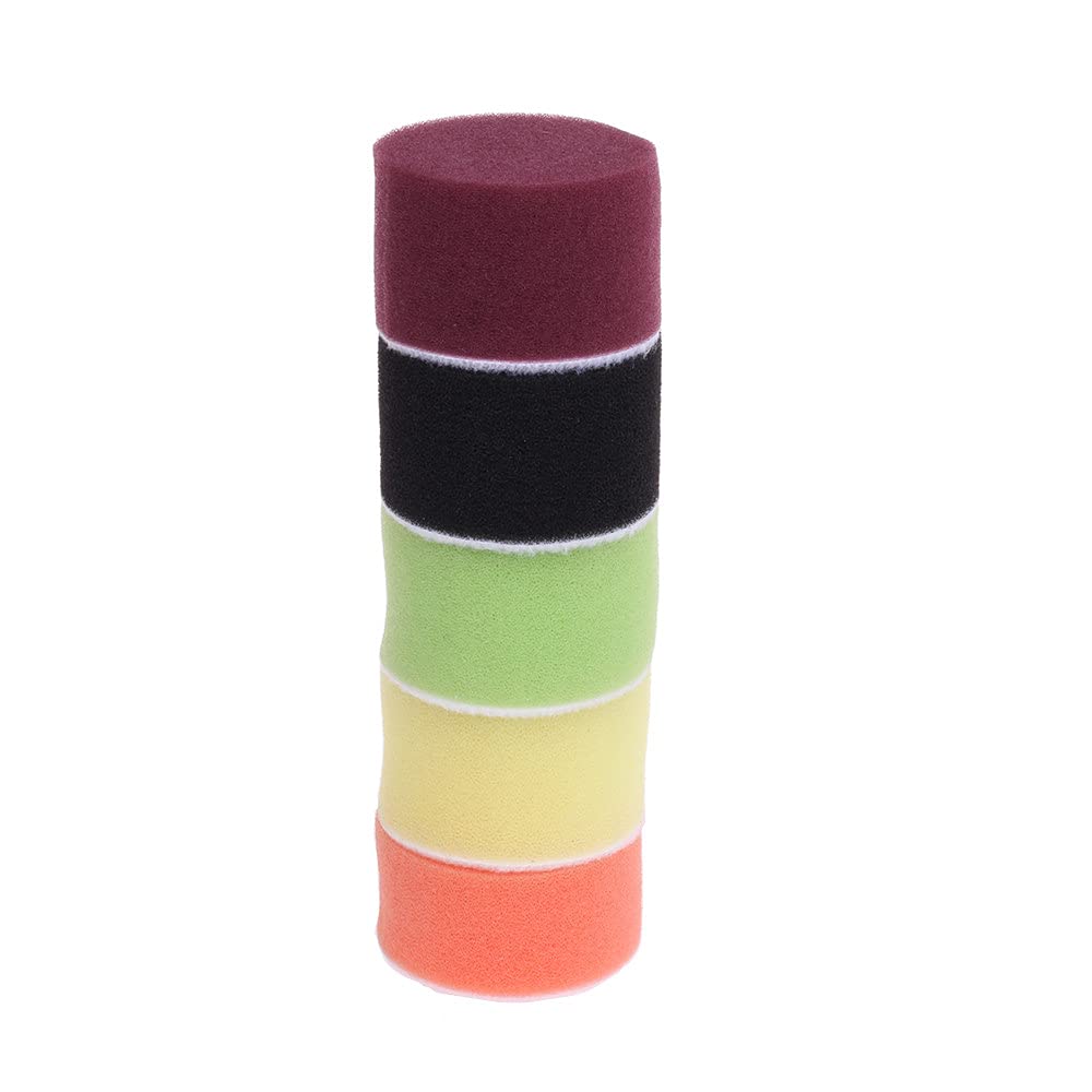 16 sztuk 2 cal 50mm zestaw podkładek polerskich do polerowania płaska gąbka do szlifowania z 3mm hakiem i pętlą płyta tylna do woskowania samochodów Dremel, A