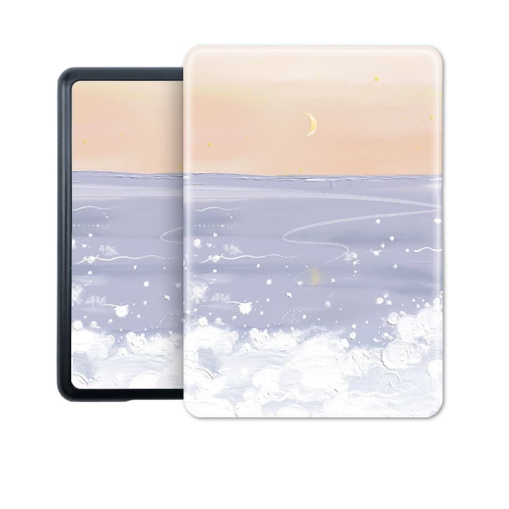 Custodia per Kindle nuovissimo da 6" (versione 11a generazione-2022), nuova custodia leggera per conchiglia 2022 con sveglia/sleep automatico per e-reader Kindle 2022 di 11a generazione, Ins Ocean F