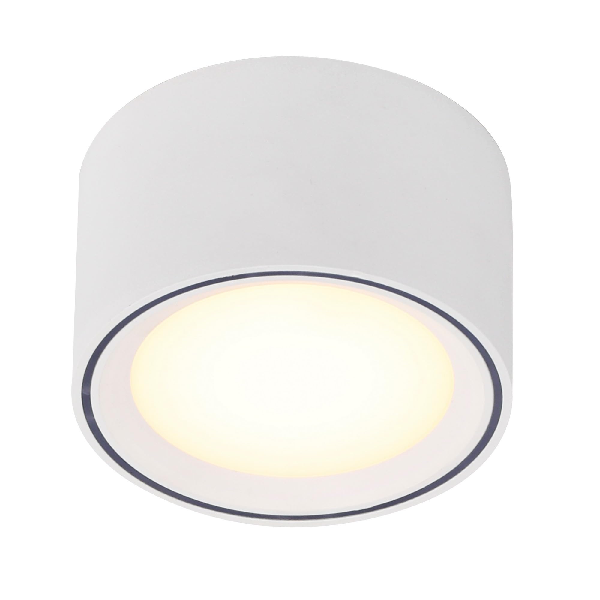 Nordlux Fallon LED Aufbaustrahler 2er-Set Weiß – Dimmbarer Decken-Spot mit 3-Stufen Moodmaker™, 2700K Warmweiß, Flaches Design für Flur, Küche & Wohnzimmer