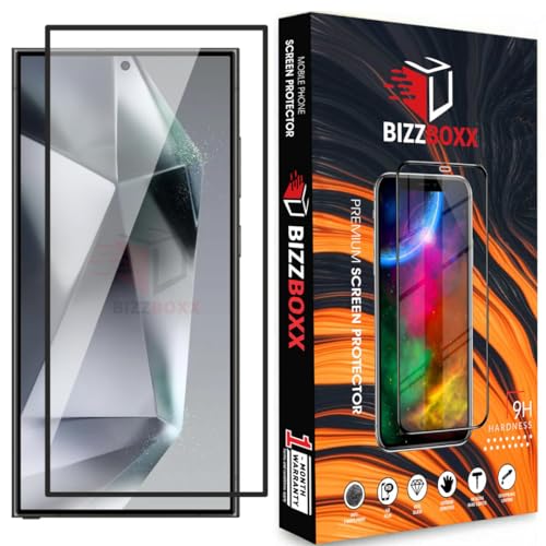 Image of Compatible With Premium Screen Protector Compatible With Samsung S24 Ultra | Fingerprint Enabled | Anti Static Tempered Glass | Edge to Edge | With Easy Installation Kit (Pack of 1)