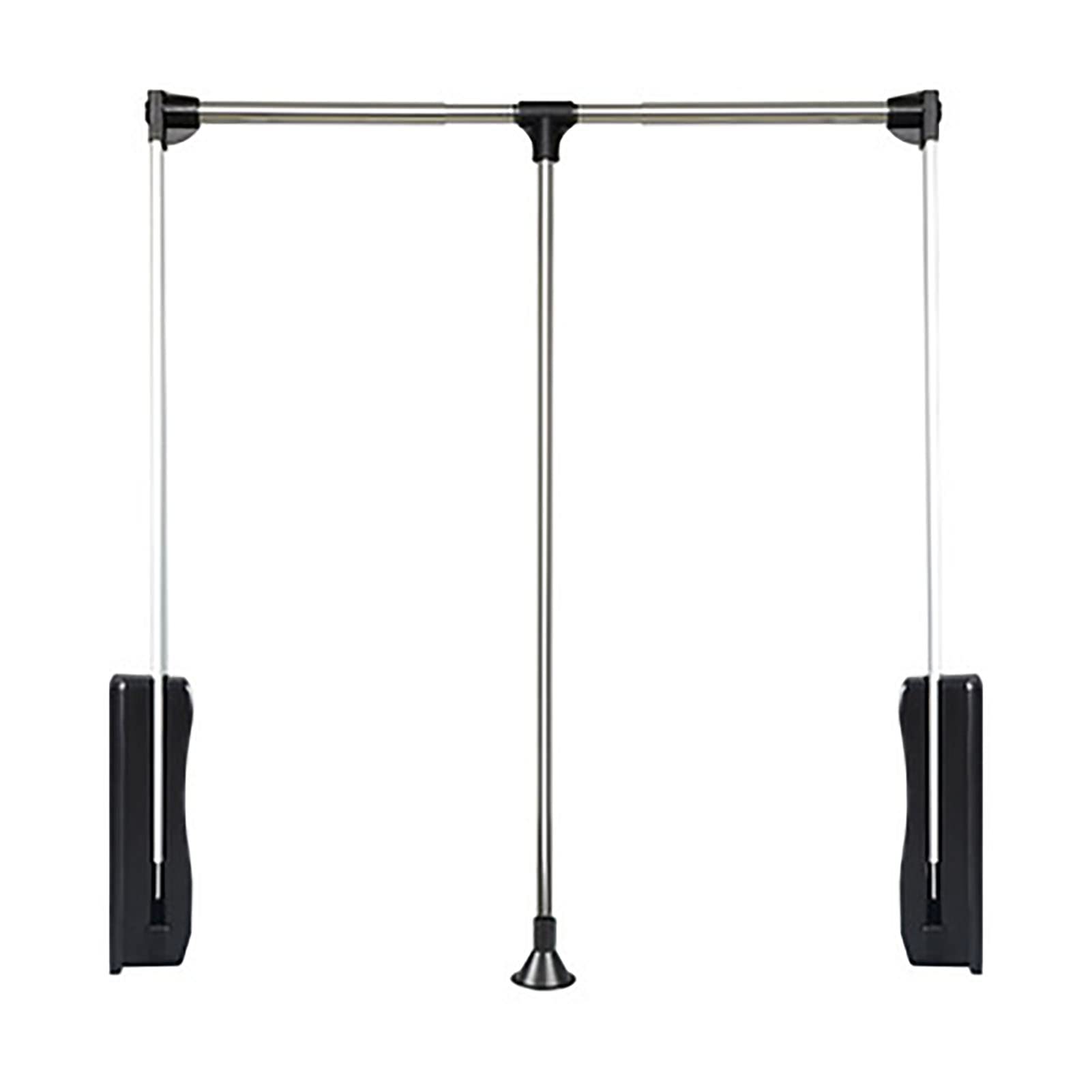 ZPL Pull Down Hanging Wardrobe Rail, Full-size Hydraulic Buffer Retractable Clothes Rail, Load-bearing 25KG Clothes Hanging Device, Used to Hang Clothes And Save Space