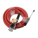 ABN 50ft Long Air Compressor Hose, 3/8 Air Hose All Weather-Proof Hose Lightweight PVC Compressor Hose 300 PSI