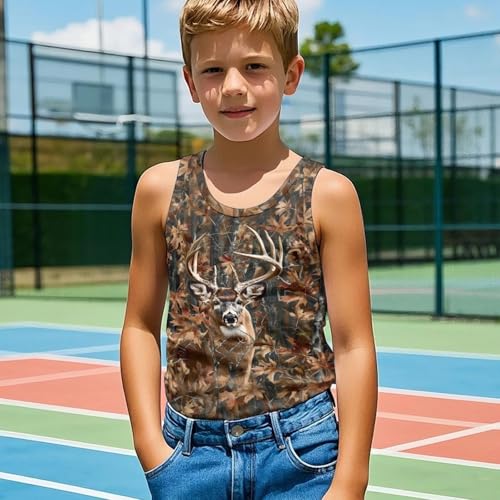 Boys Tank Top for Kids Sleeveless Shirts for Children3