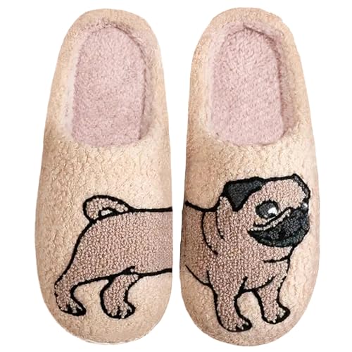 Image of Women's Men's Cute Frog Slippers Fuzzy Memory Foam Kawaii Cartoon Animal Slippers Winter Warm Fluffy Shoes