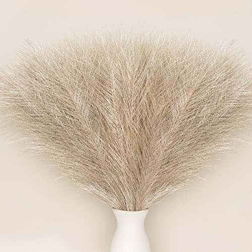 Faux Pampas Grass Boho Decor, Pusuny 5PCS 18