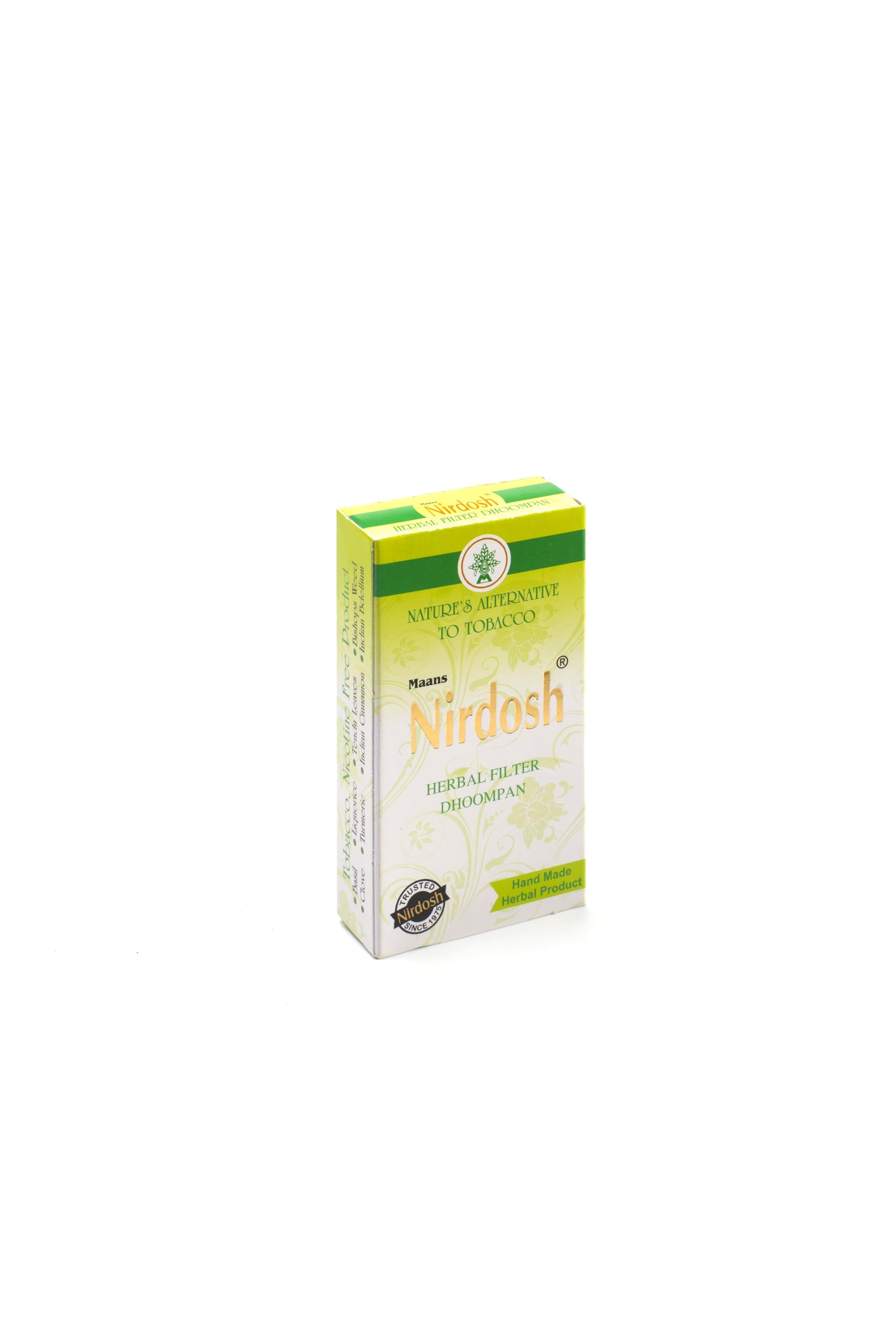 Nirdosh Herbal Filter Dhoompan for Quit Smoking (Pack of 2), 100% Tobacco & Nicotine Free, Bidi Sticks Rolled in Tendu Leaves, Non- Addictive Sticks (B0D5D7Z9PN) Amazon Price History, Amazon Price Tracker