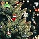 Naler 24-teilig Weihnachtsanhänger Christbaum Deko Weihnachtsbaumschmuck für Adventkalender, aus Harz