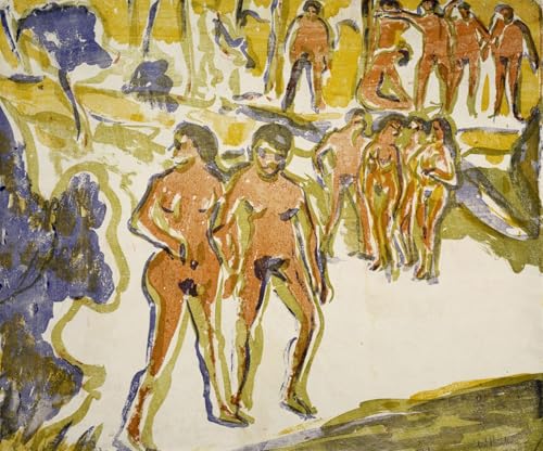 Tableaux sur toile d'art moderne Ernst Ludwig Kirchner décoration murale grand format 60x90cm