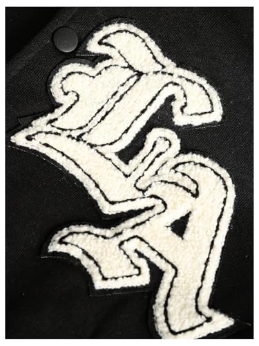 SOLY HUX Boy's Graphic Varsity Jackets Gothic Button Down Baseball Jacket Outerwear Streetwear4