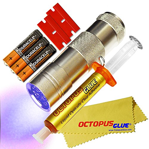 Octopus Glue - Liquid Optically Clear Adhesive (LOCA) - The Original Premium LOCA UV Glue (3 ml w/UV LED Flashlight)