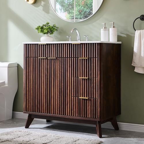 T4TREAM 36 inch Fluted Vanity