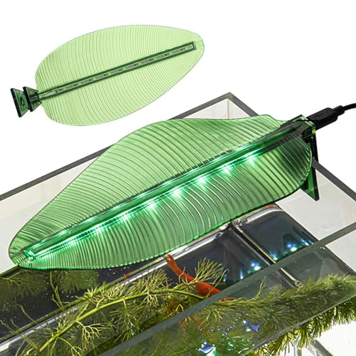 Aquarium-LED-Licht, Clip-on-Aquarium-Licht, Aquarium-Lampe mit Bananenblatt-Design, Aquarium-Pflanzenlicht, Clip-On-Aquarium-Licht, effiziente Aquarium- für Aquarium, Aquarien
