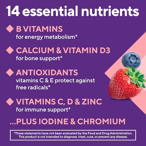 Vitafusion Women's Multivitamin Gummy | Yummy Berry Flavor | 150 Gummies - image 6