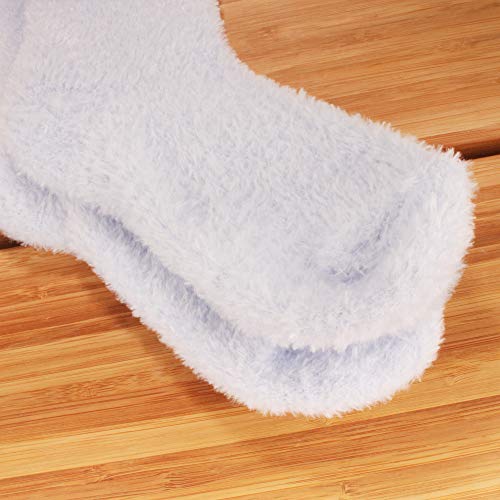 Image of BambooMN Women's Fuzzy Soft Colored Socks