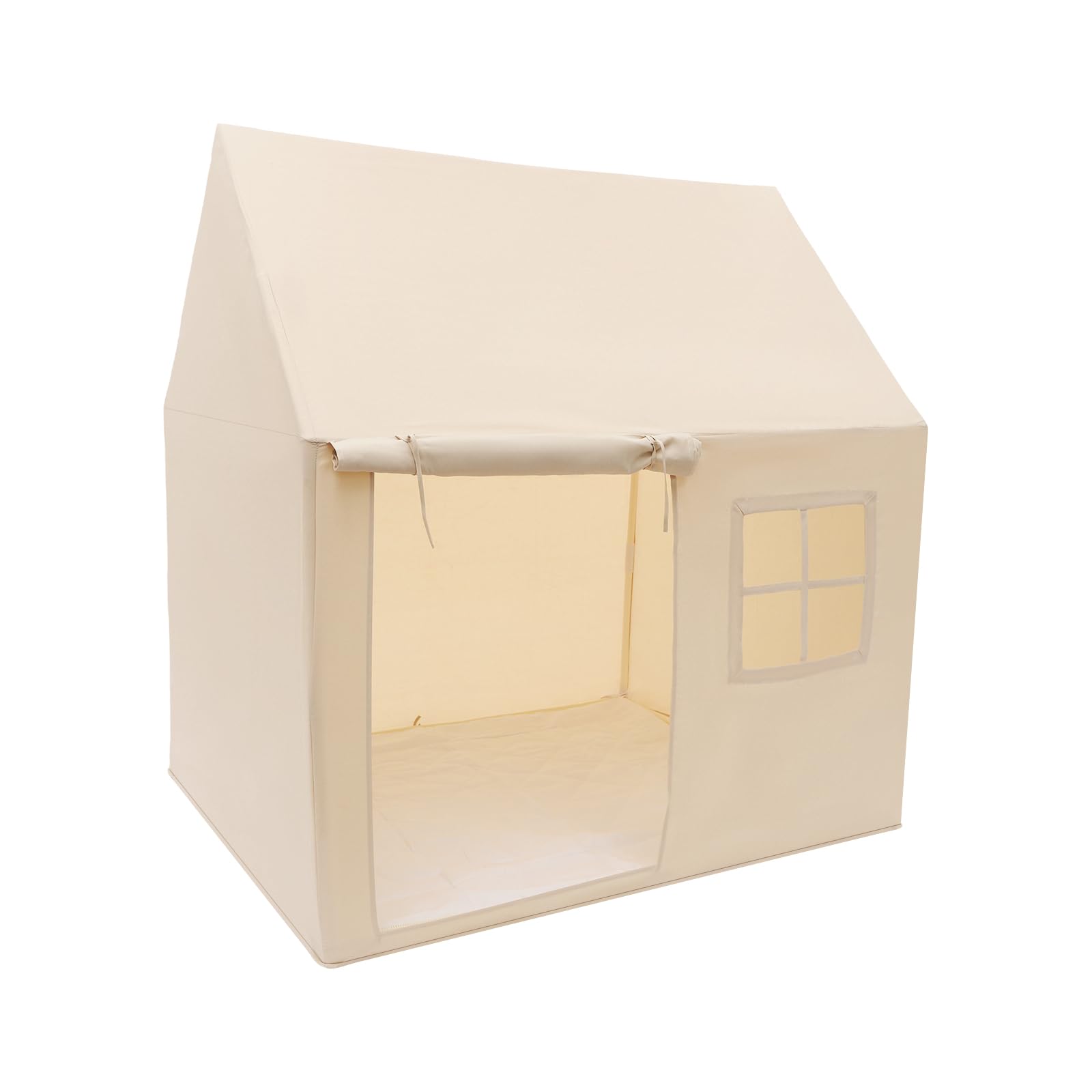 Beige Kindertelt Drinnen, Boden stehend Zelt Spielzelt für Kinder, für Wohnzimmer, Kindergärten, Kinderzimmer, Schlafzimmer 125 * 90 * 125 cm