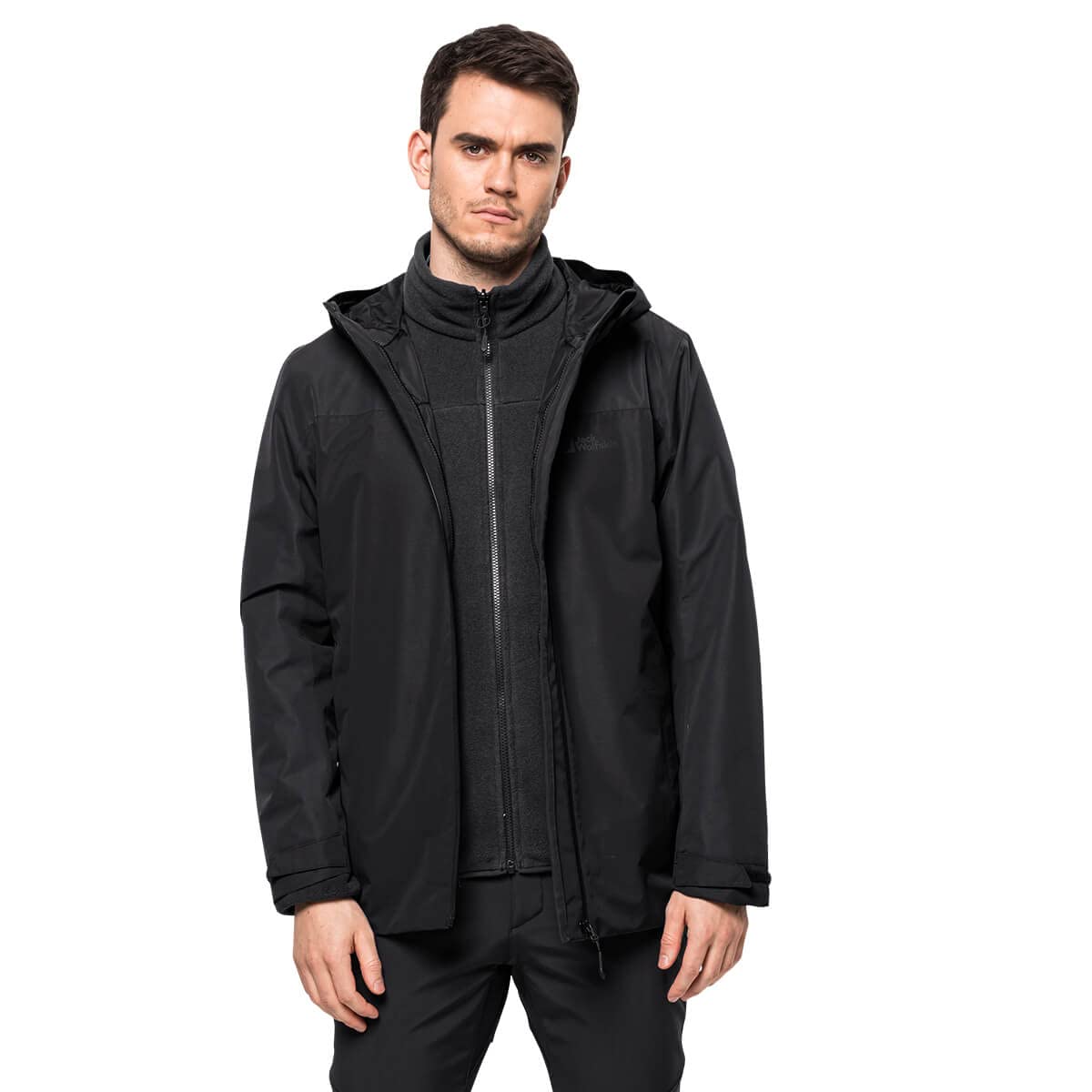 Jack Wolfskin Herren Taubenberg 3in1 Jkt M Jacket, Schwarz, XXL EU