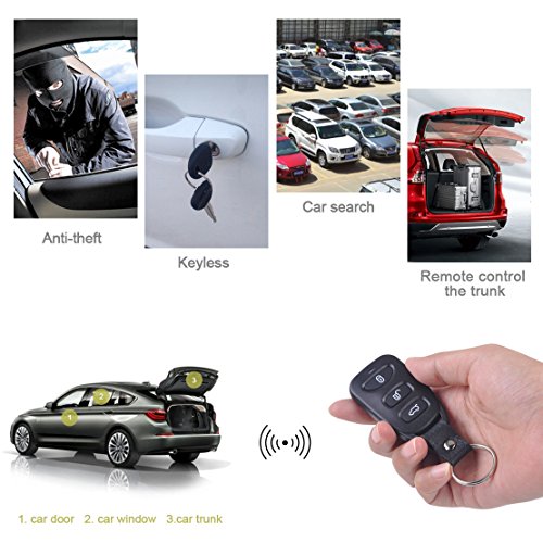 beler Universal Car Door Lock Vehicle Keyless Entry System Auto Remote Central Kit with 2 Remote Controllers - Thumbnail 4