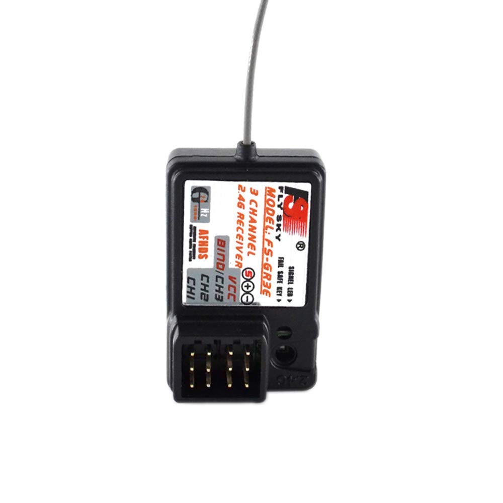 2 ricevitori Flysky FS-GR3E a lungo raggio, ricevitore Xiangtat 3CH 2,4 Ghz compatibile con FS-GT2 FS-GT2B FS-GT3B FS-GT3C FS-GT3X FZ-IT4S trasmettitore RC auto barca camion