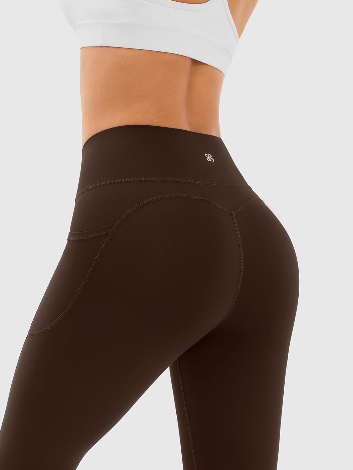 Workout Leggings with Pockets for Women - High Waist Tummy Control Yoga Pants, Supportive Compression Sculpting Leggings - Image 2