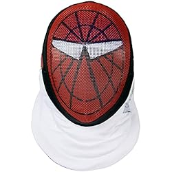 Vallen Equipo De Seguridad LEONARK Máscara de Espada de esgrima CE 350N Mascarilla de Grado Nacional certificada - Equipo de protección de esgrima (Spider-Man, M)