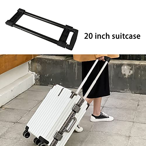 Image of Luggage Telescopic Handle 19.52 inch Replacement R001# for 20 inch Suitcases with Screwdriver （Please Measure Your Product to See if it Will fit）