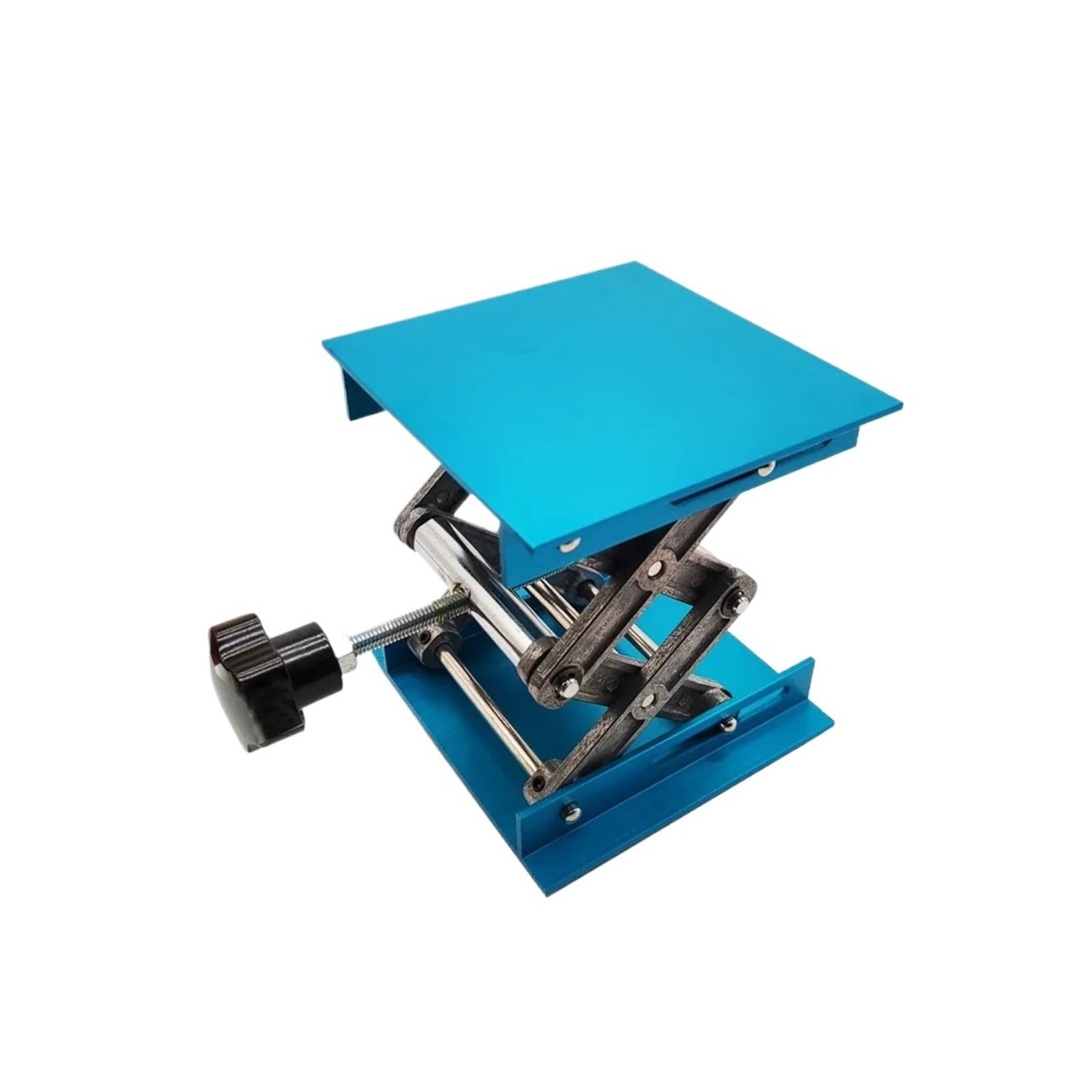 Mini Hubtisch 1 stücke Lift Tisch Labor Platte Jack Scissor Stand Plattform Router Werkbank Labor Zimmerei Werkzeuge | Aluminum
