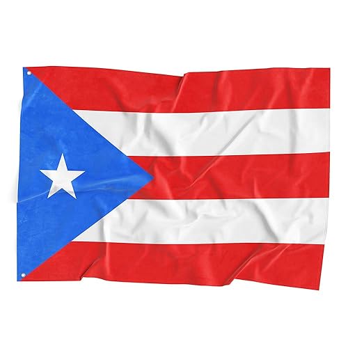 Puerto Rico National Flag Polyester Fiber 3x5 Feet Flag, Bright